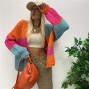 cardigan corto senza bottoni colourfull